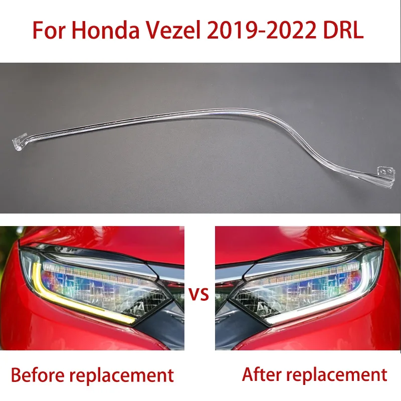 

Car headlight DRL Light Guide Light Guide Tube Headlight Daytime Running Light Guide Angel Eye For Honda Vezel HR-V 2019-2022