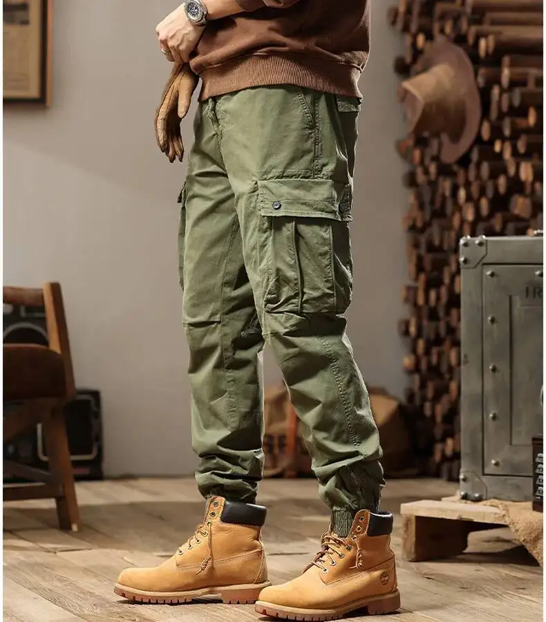 

Осень 2025 г., новая молодежная мода, тренд для занятий спортом на открытом воздухе для мужчин, повседневная универсальная рабочая одежда, брюки