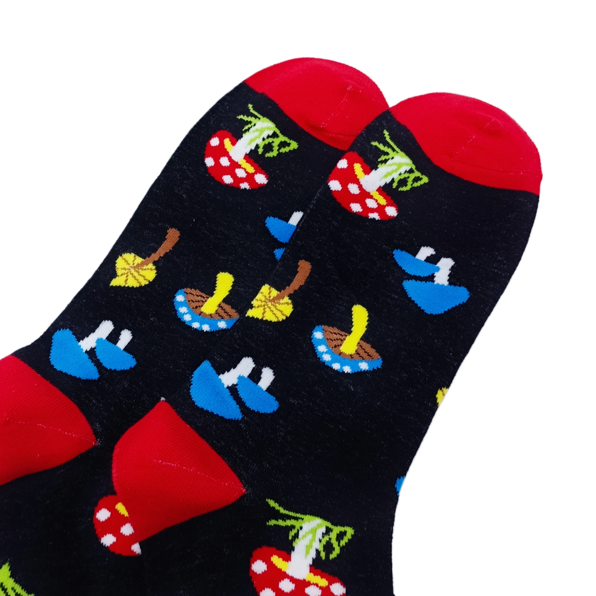 Farbige kleine Pilzröhrensocken