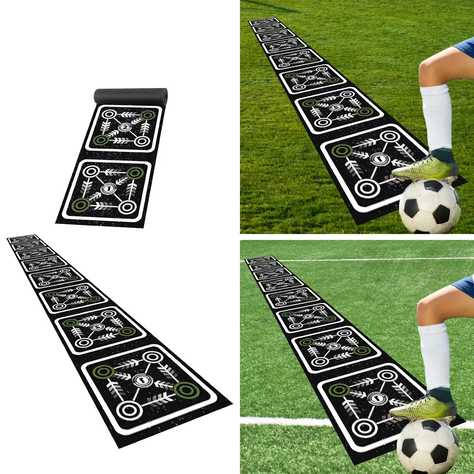 Portable Agility Ladder Mat Non Slip Workout Equipment Balance Rhythm Pad for Soccer Tennis Basketball