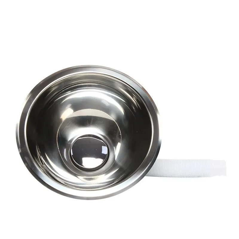 TYTXRV RV Sink Stainless Steel Round Hand Wash Sink with Hose for RV Caravan Camper Kitchen Accessories