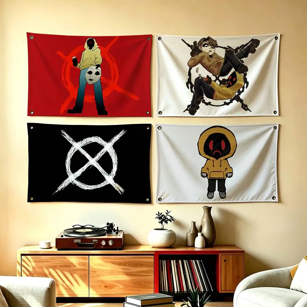 Short Film M-Marble h-Hornets Flags for Bedrooms Home Decor Items Outdoor Decors Garage Decoration Flaga