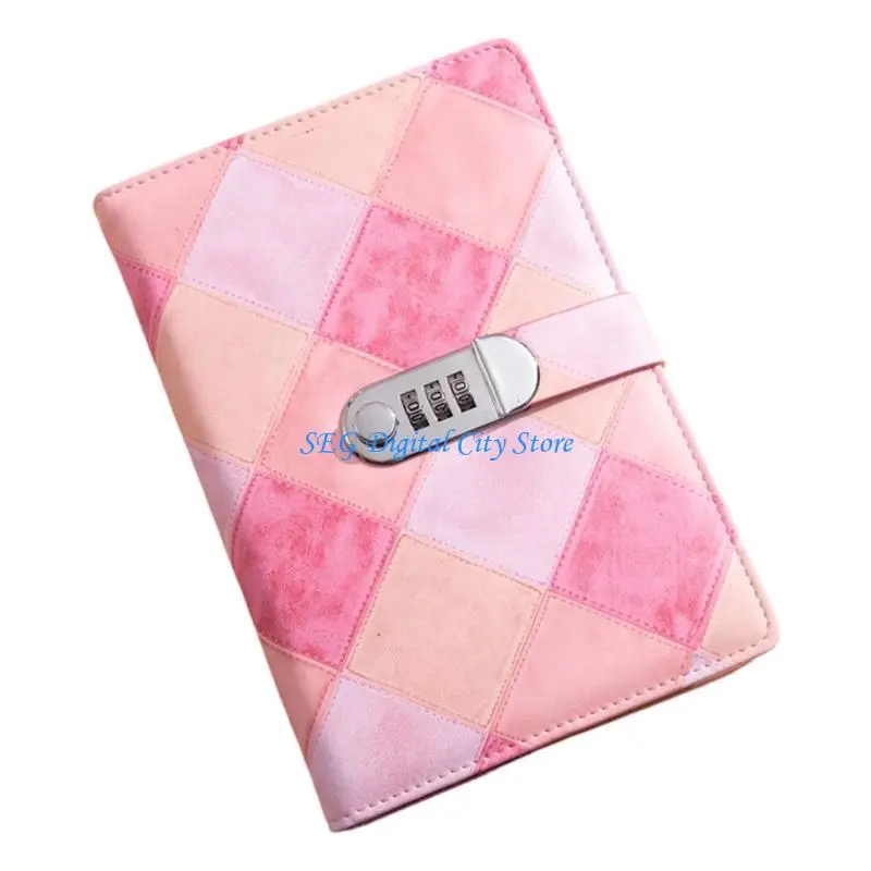 U75B A 5 Password Lock Notebook Great For Safe Writing With Thick Cover And 200 Pages