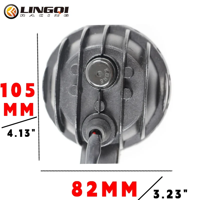 LYNNCHI Motorrad LED Scheinwerfer Runde Nebelscheinwerfer Mit 4 Augen Kopf Lampe Für Off Road ATV UTV SUV Jeep Pit Dirt Bike Teile