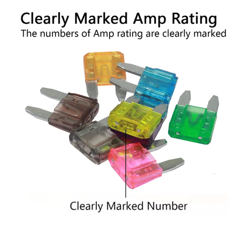 【1Set】Car Truck Medium Blade Fuses 2A-40A10 Types Car Fuse Assortment Mixed Motorcycle Circuit Fuse With Box