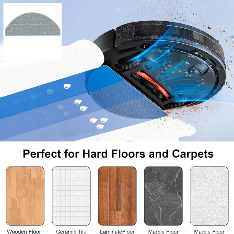 交換用ウォッシャブルサイドブラシフィルター、モップクロス、掃除機アクセサリー、honiture v8 proに適合、17個