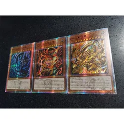 3Pcs Yu-Gi-Oh! DIY 20SER Alien Painting Egyptian gods Four types of flashes Card Anime Game Collection Card Festival gifts