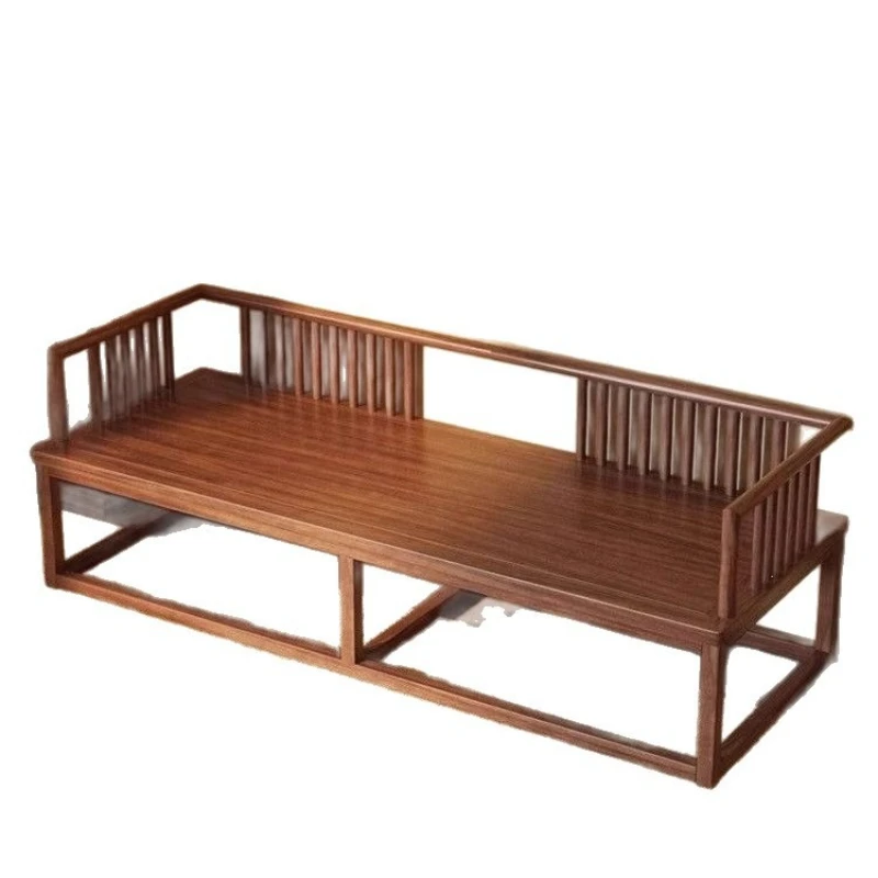 LTT new Chinese minimalist sofa Chinese solid wood Arhat bed small recliner