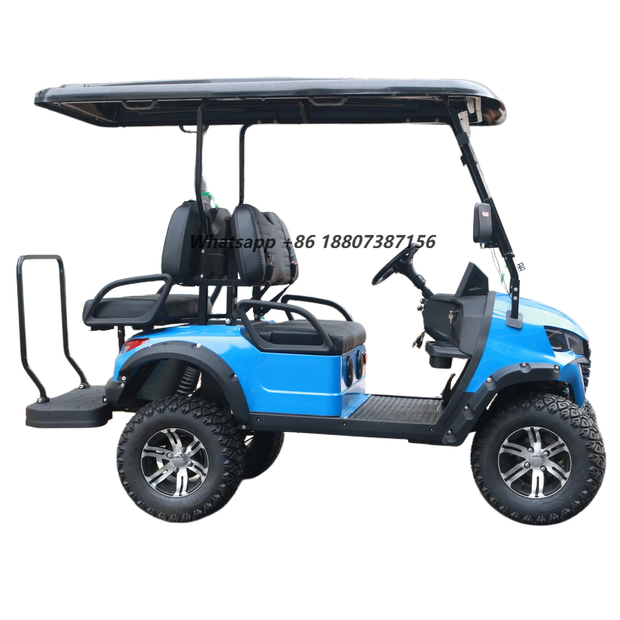 

Hot Sale New Four-Seater Golf Trolley Electric Cart with Sun Visors and Tempered Glass Direct From Chinese Factories
