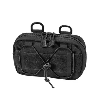Pochette administrative horizontale Tactical Molle Compact 1000D utilitaire EDC Sac à outils 12 meilleurs bandeaux en cuir vendus - No 12