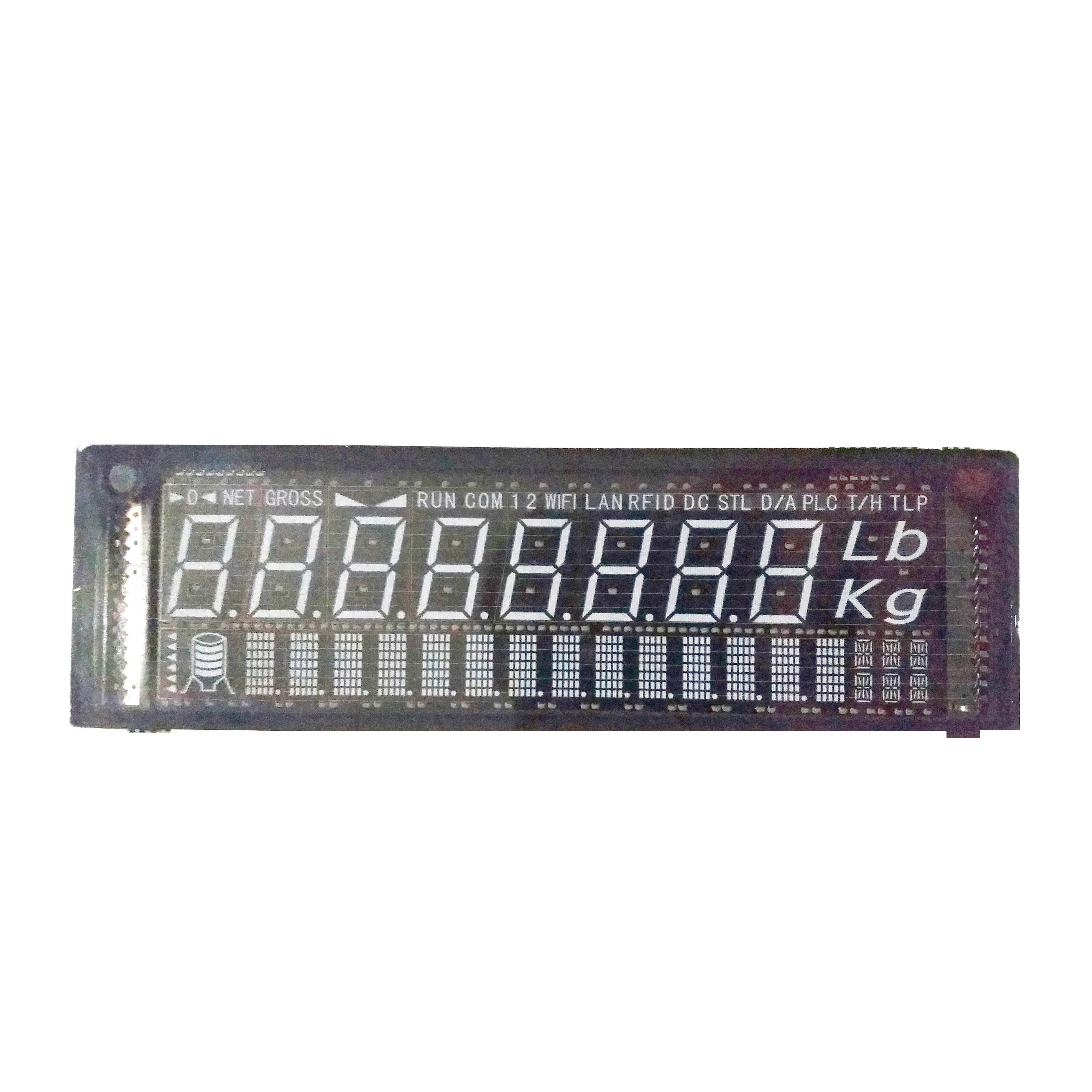 light pole screen 8 digit 55x180mm scale weighing controller VFD digital displayer