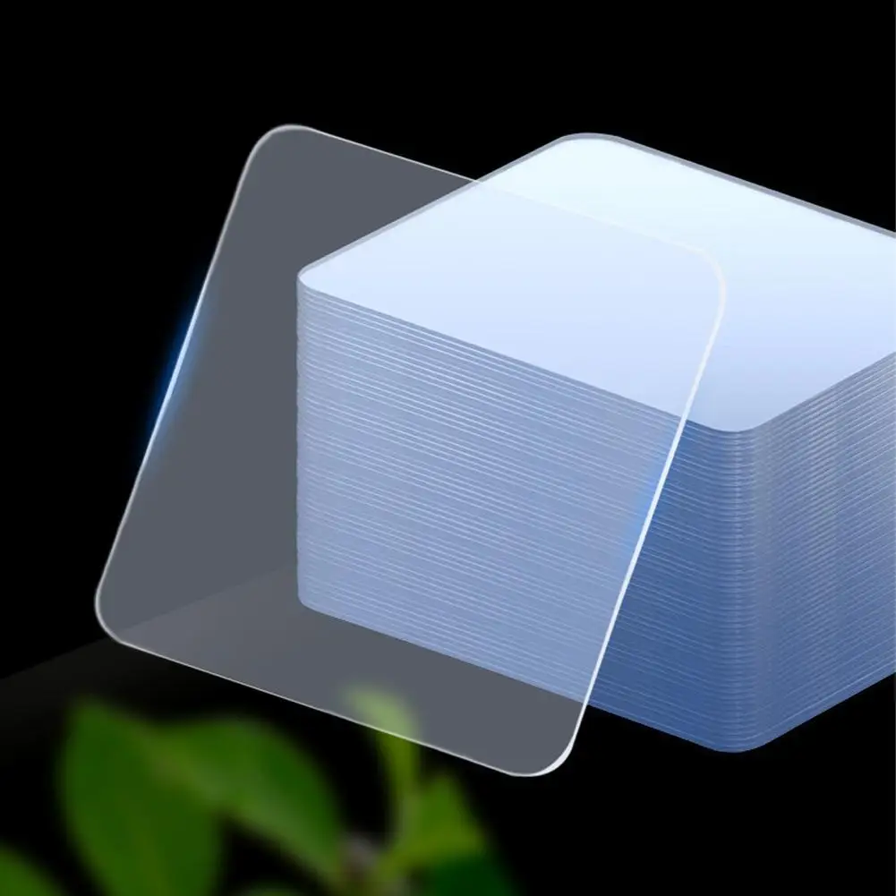 1/5/10pcs Super Strong Double Sided Adhesive Tape Transparent Square Wall Stickers Patch Home Seamless Waterproof Tapes 6x6cm