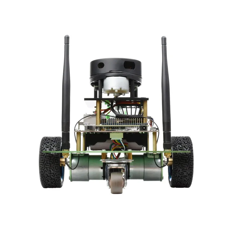 

JetBot Professional Version ROS AI Kit Accessories, Dual Controllers AI Robot, Lidar Mapping, Vision Processing