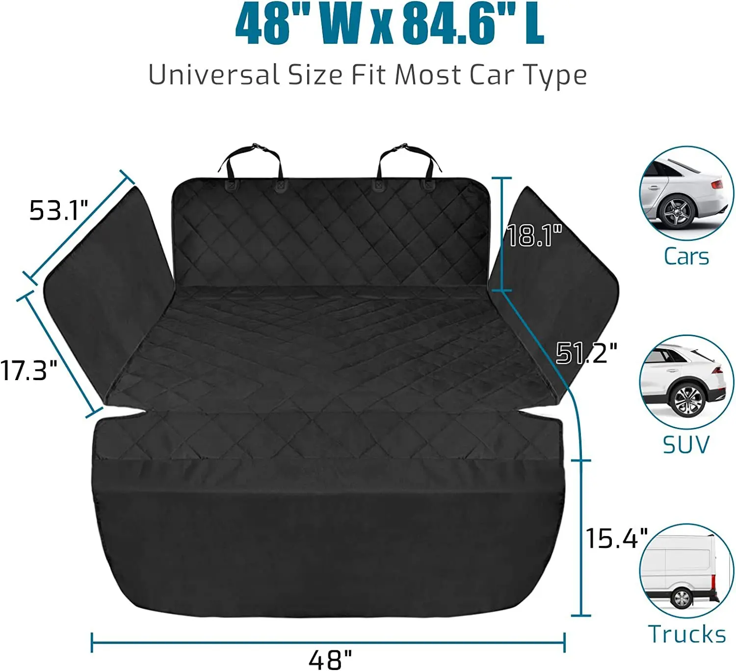 SUV Car Pet Dog Seat With Suction Cup Pet Car Trunk Pad Anti-dirty Pet Car Pad Car Trunk Protection Factory Direct Sales