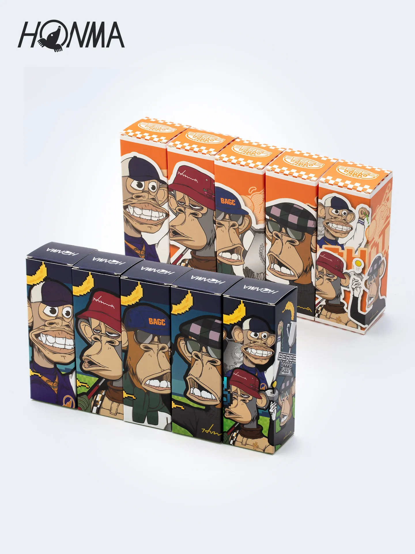 HONMA Golf Balls 15PCS Gift Box 6-Layer 326 Dimples Distance Spin Control Cartoon Series Golf Ball Set