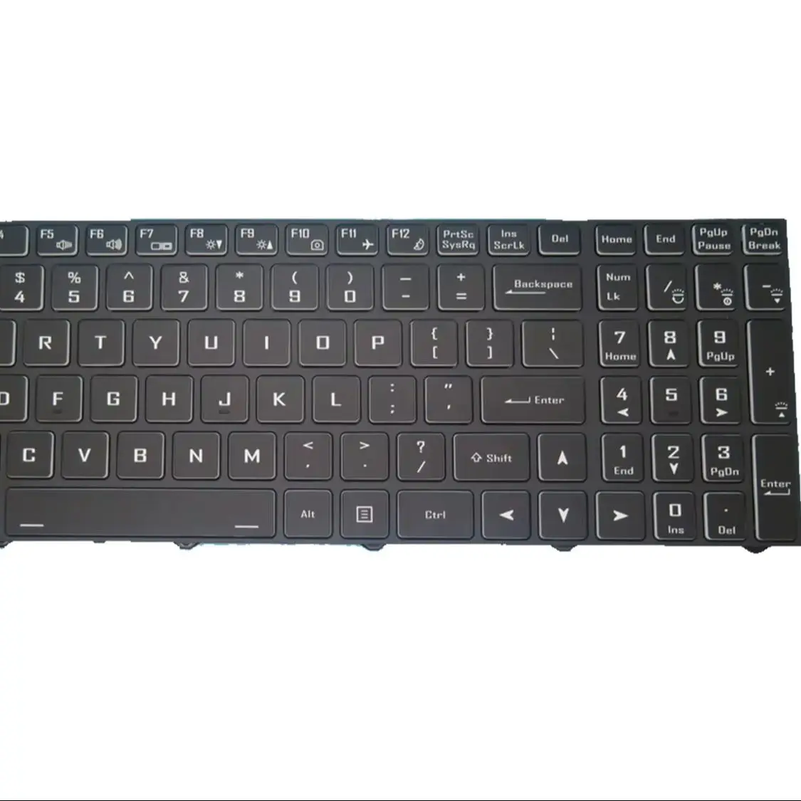 

Клавиатура для ноутбука с подсветкой UK/US/PO/SP/FR/RU/NE для MEDION ERAZER P15607 MD61733 MD61734 NH55RHQM с рамкой