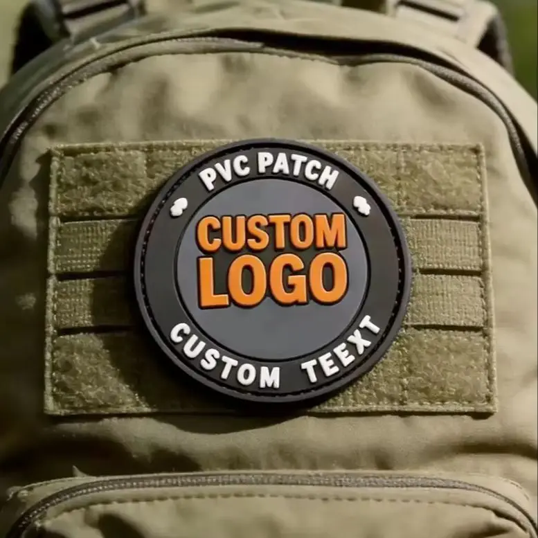 Custom Logo Cartoon Hook and Loop Patches Sew Iron on Soft Embossed 3D Garment Rubber PVC Patch for Hats and Garment view 6