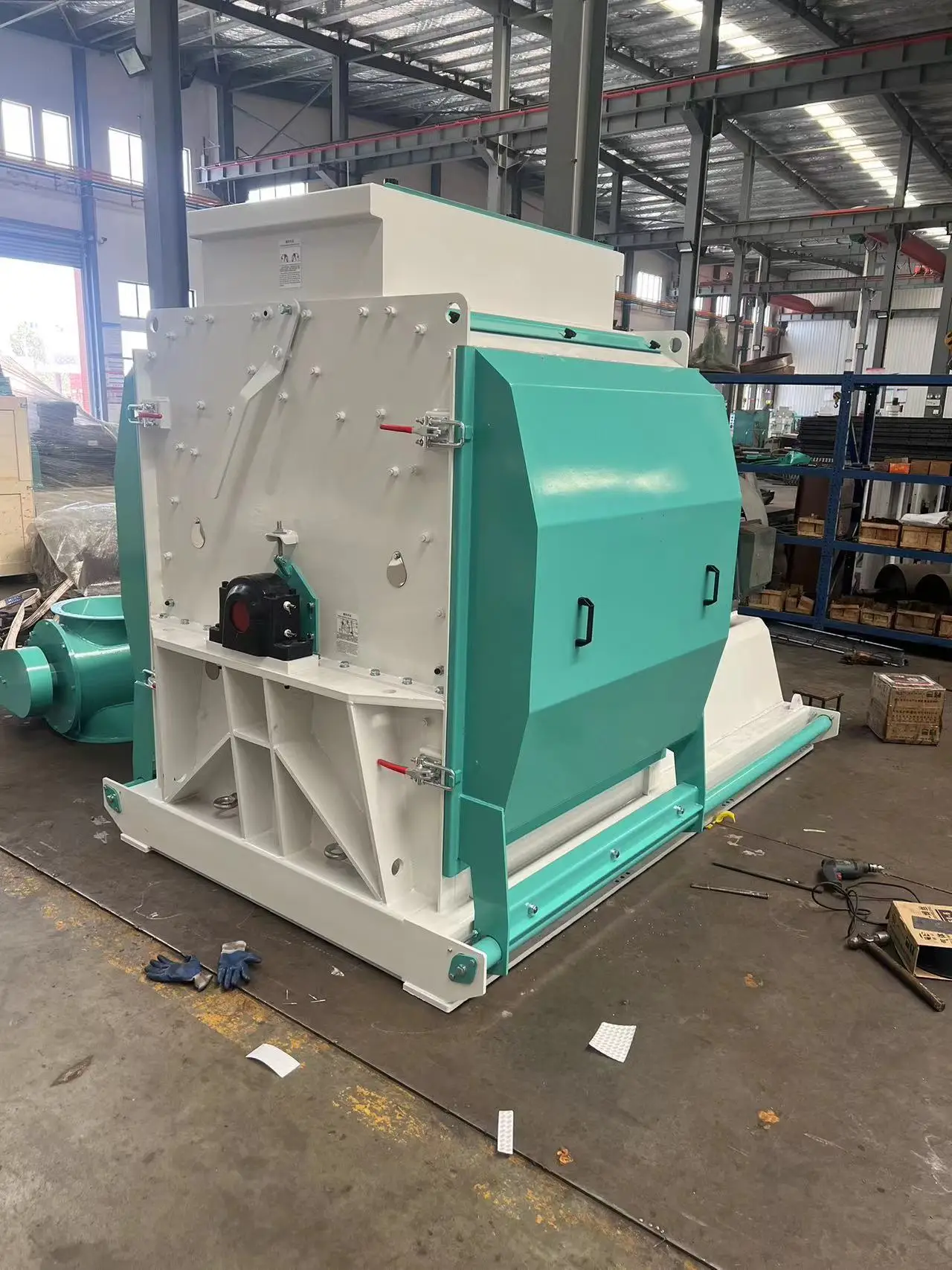 Liyang HY Neue Design SFSP Tierfutter Verarbeitungsmaschine Langlebige Reisschale Mais Hammer Mühle Getreidemühle