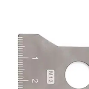 Stainless Steel Thread Pitch Gauge 2PCS for Metric Fasteners Including Bolt Nut Pitch Diameter and Tooth Count Check