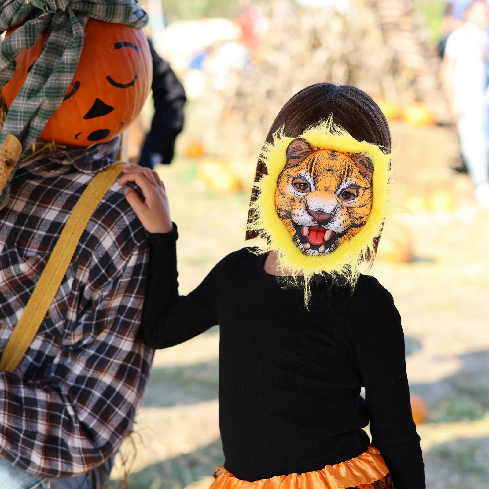 

Tiger Mask Adult Eva Half Face Animal Mask For Halloween Cosplay Party Mardi Gras Carnival Festival Decor Props