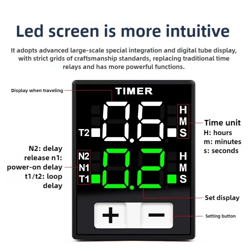 مرحل تأخير التشغيل الرقمي H3Y-2(8pin)H3Y-4(14pin) مرحل مؤقت تأخير دورة صغيرة مع مقعد Ac220v Dc12v Dc24v