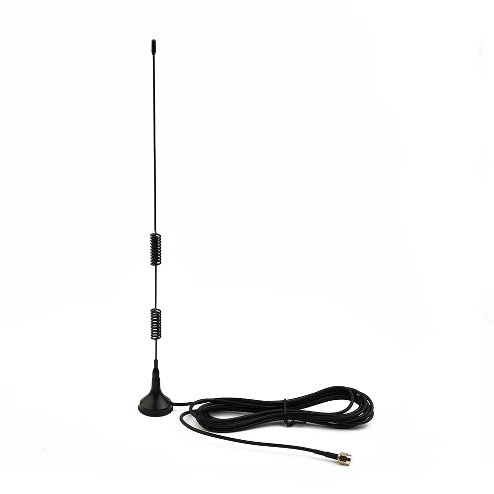 VSWR of 1 Dual Band Antenna for VHF UHF Frequency Range with SMA Male Connector and Magnetic Base Mount for Ham Radio