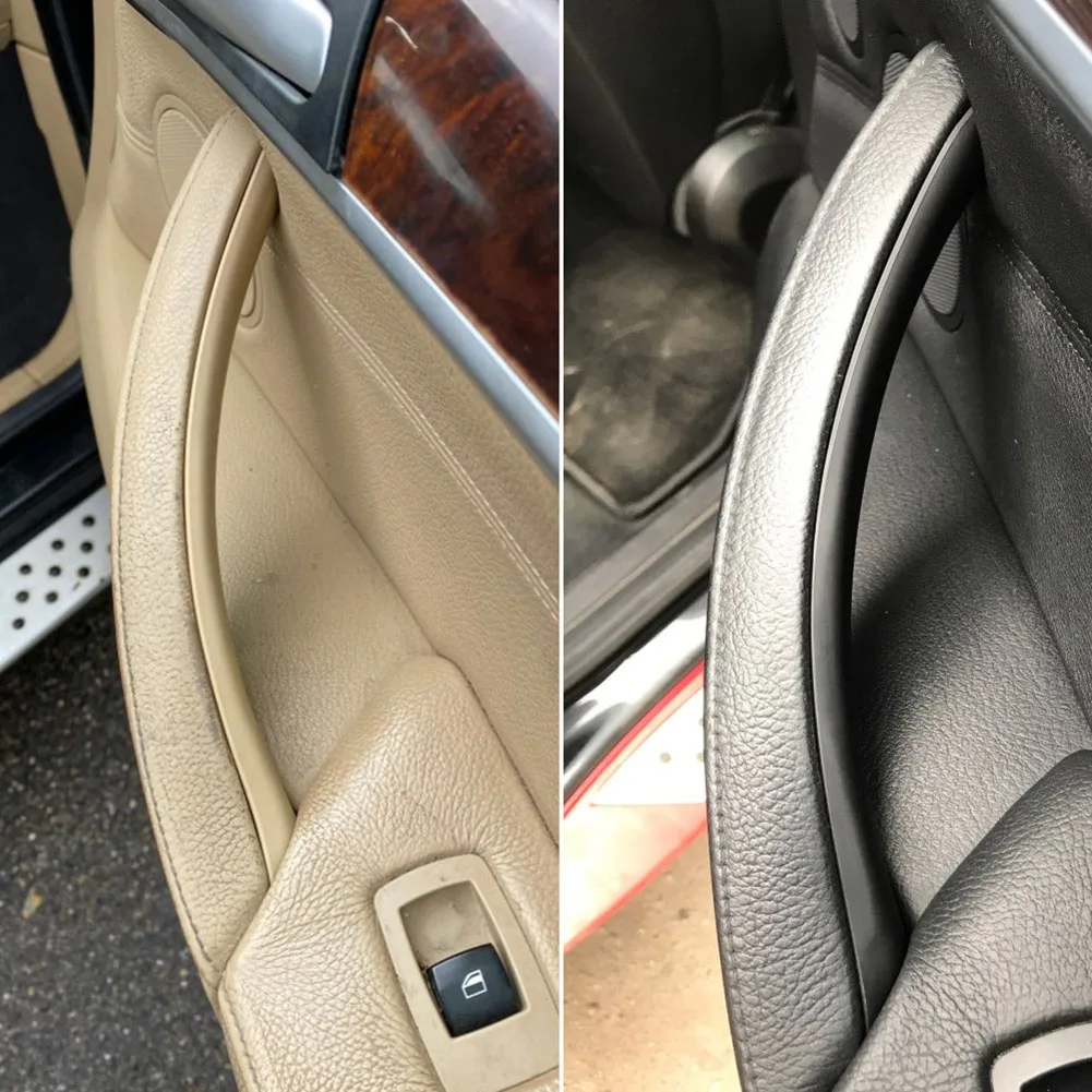 3x For BMW For X5 E70 X6 E71 E72 2007-2014 Carbon Texture Interior Door Pull Handle Cap ABS Accessory Interior Accessories
