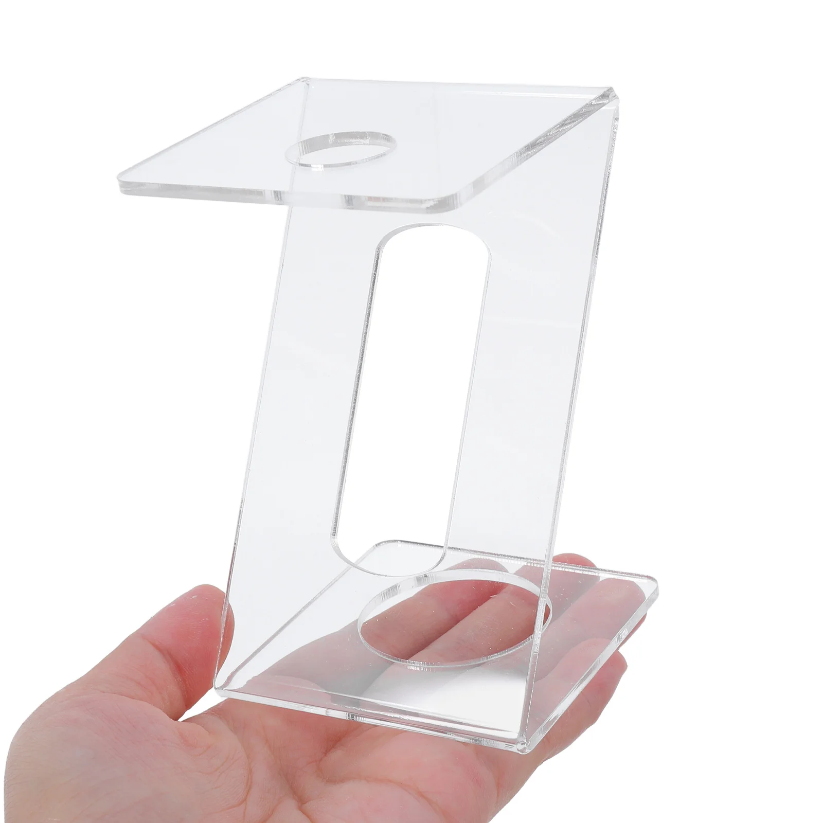 

Ice Cream Cone Holder Clear Acrylic Display Stand For Dessert Party Reusable Single Cone Rack For Bakery Events
