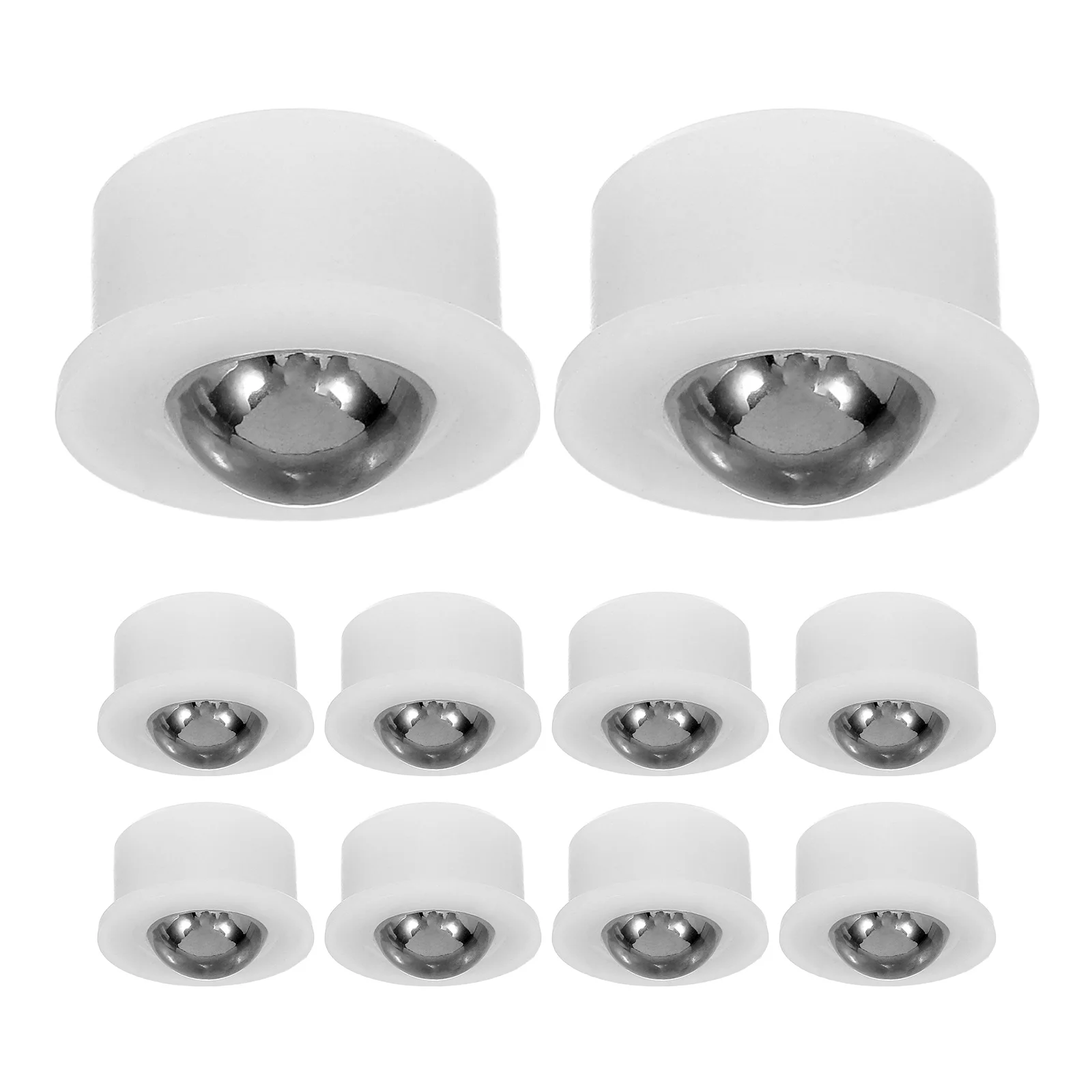 

10pcs Universal Ball Transfer Bearing 360 Degree Rotation Heavy Duty Stainless Steel For Furniture Workshop Lab Caster Wheels