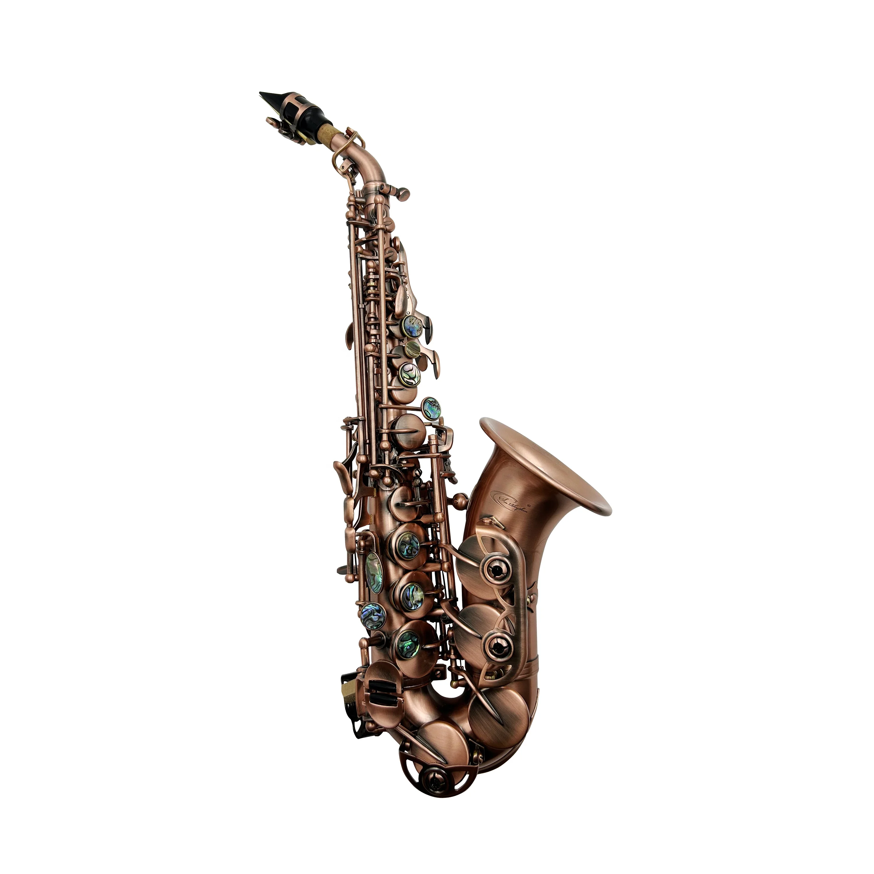 

Vintage Red Curve Bell Soprano Saxophone JYSS100VGRD Excellent BB Tone Vintage Style Instrument