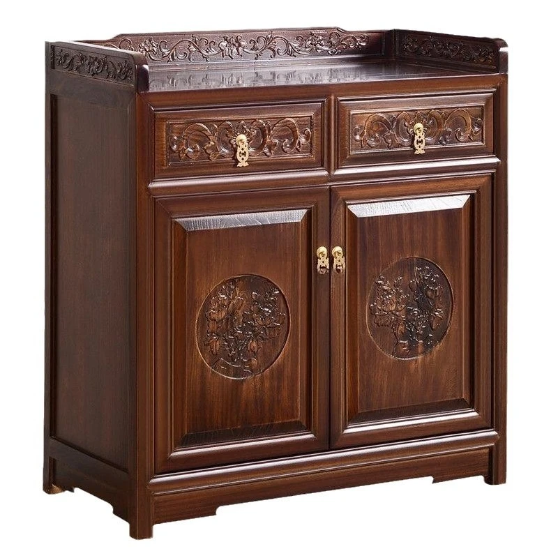 Modern Solid Wood Cabinet Tea North Old Elm Chinese Locker Fully Equipped