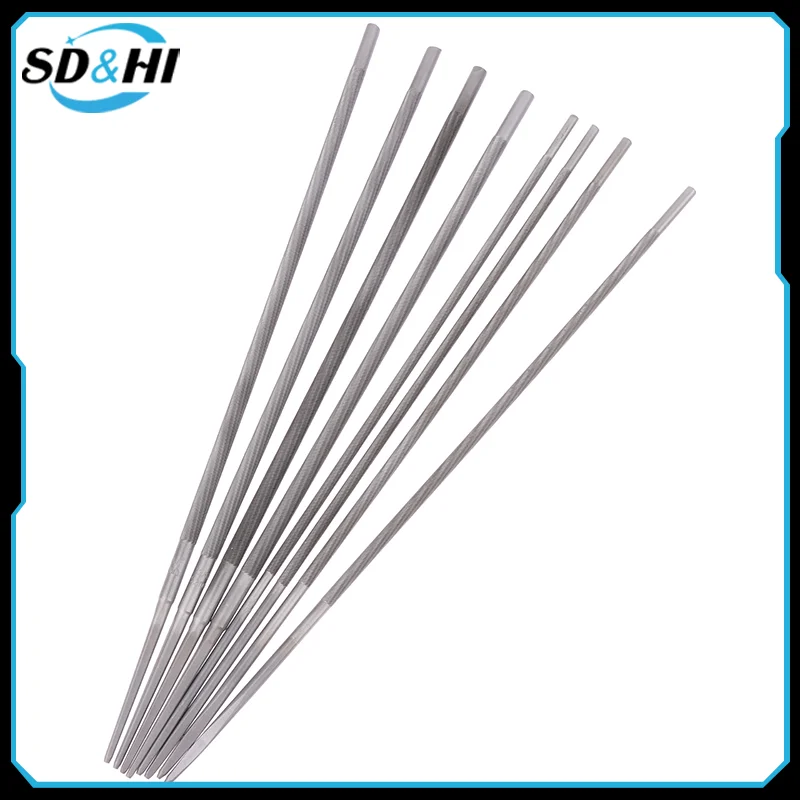 Round Chainsaw Files For Hand Manual Tools Filing Kit High Carbon Steel Woodworking Tools