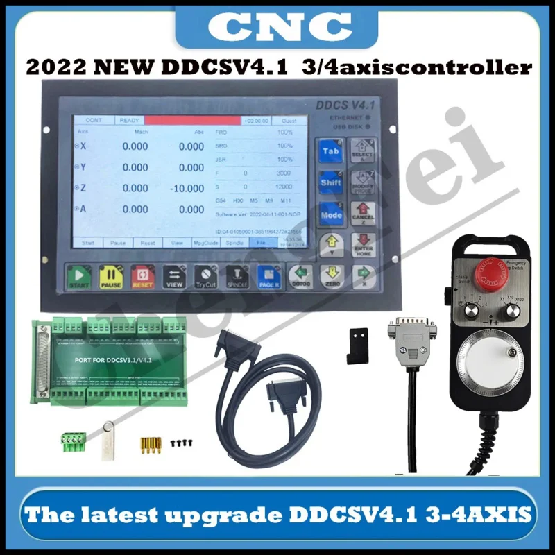 DDCSV3.1 upgrade DDCS V4.1 3/4 axis independent offline machine tool engraving and milling CNC motion controlle cyclmotion