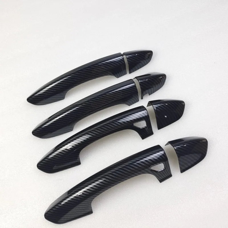 

For Ford Fusion Mondeo 2013-2018 Carbon Fiber Smart Door Handle Cover Trim Auto Accessories