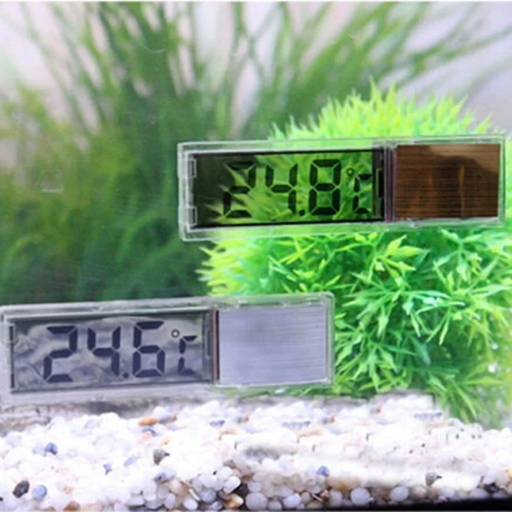 LCD 3D digital electronic transparent thermometer aquarium dedicated thermometer temperature control accessories