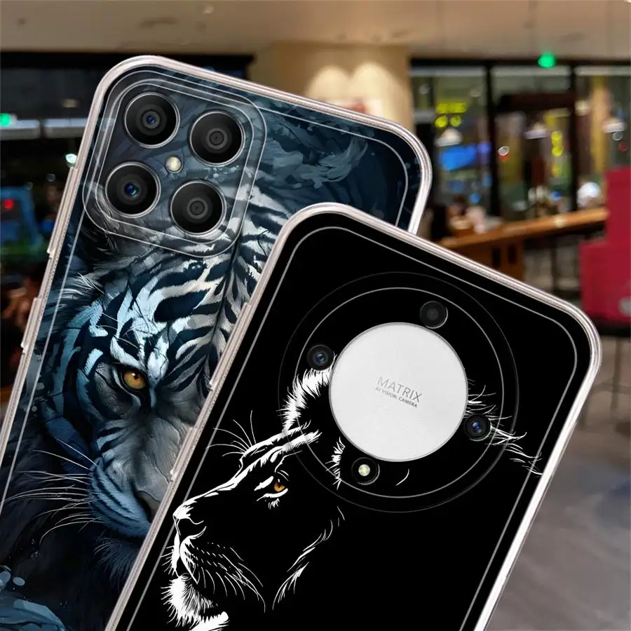 เคสโทรศัพท์ลายเสือสุดเท่ สำหรับ Honor X8a X8b X9b X7b X8 90 Lite X9a