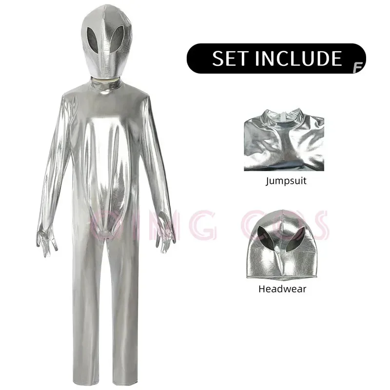 CyAlien تأثيري حلي كرنفال موحدة الفضاء دعوى هالوين أنيمي ملابس تنكرية للحفلات لعبة النساء