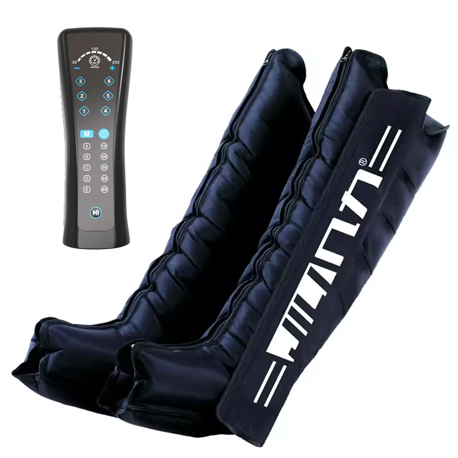 

JILI Air Compression Foot Massager Leg Recovery Boots Blood Circulation Pressotherapy Relax Muscles Lymphatic Drainage 6Cavity