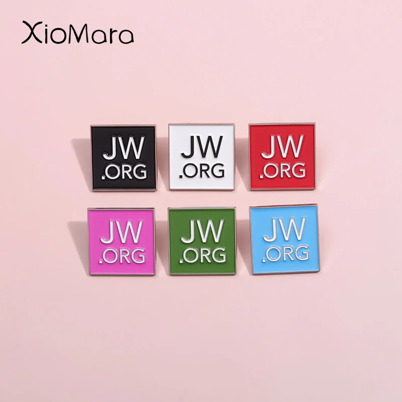 JW.ORG alfileres de esmalte, estructura de organización religiosa, broches de Jesús de la Biblia, insignias de solapa, regalo de joyería para amigos musulmanes