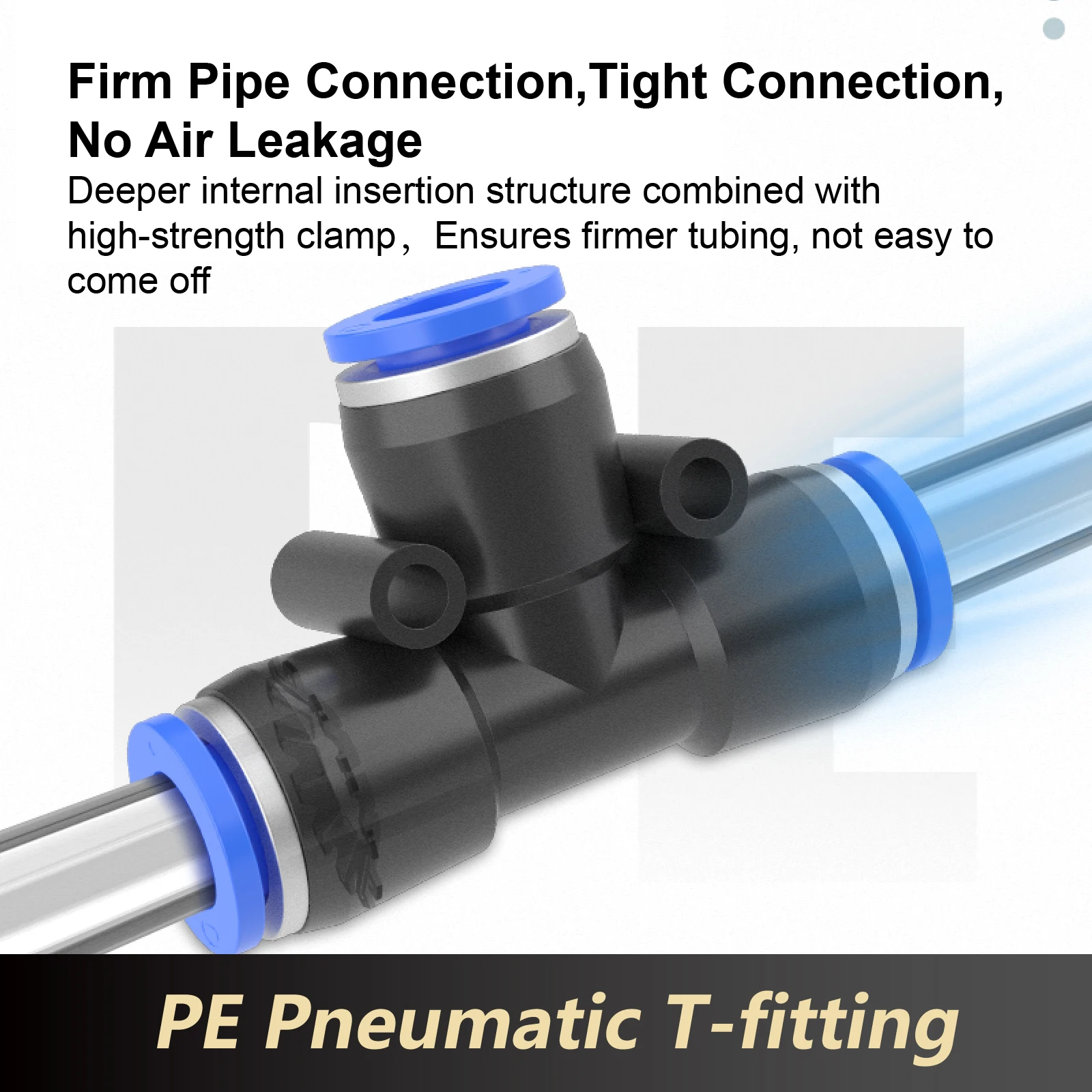 10pcs  Plastic Pneumatic Tee Connector PY6 Trachea Quick Plug PW Quick Connector PE8 Variable Diameter