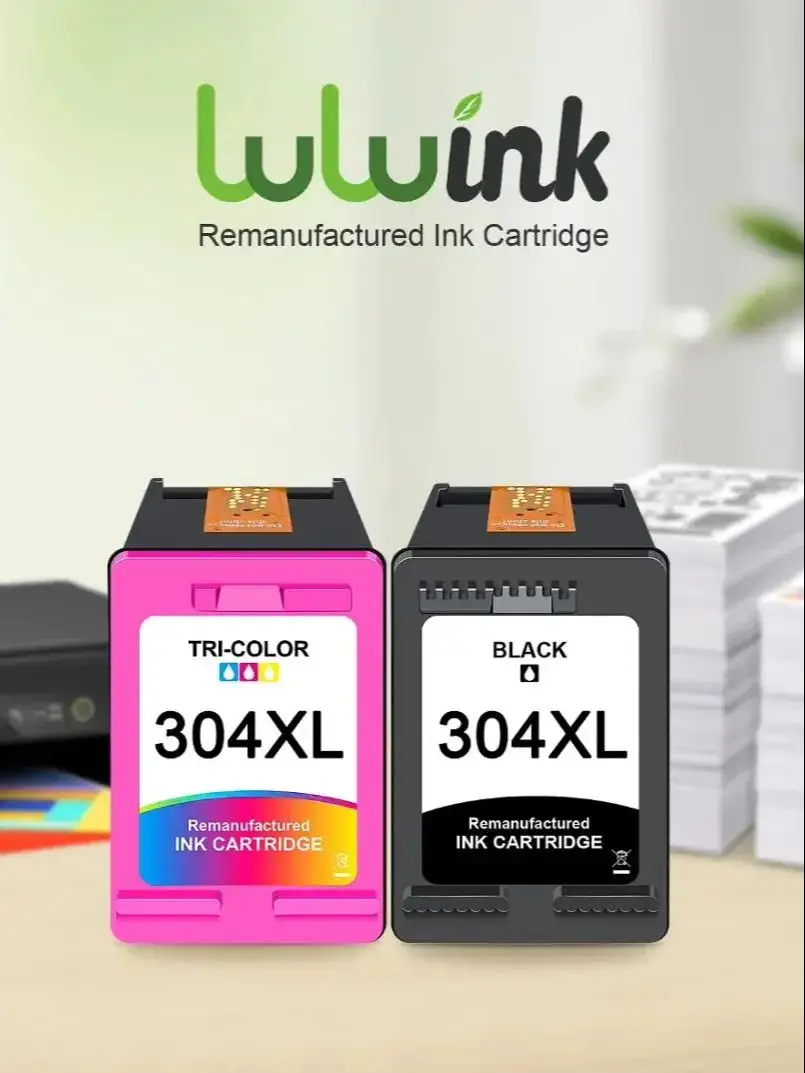 Cartouche d'encre 304 Compatible pour hp 304 XL 304XL, encre tricolore noire pour imprimante Envy 5020 5030 5010 Deskjet 3720 2620 AMP 120