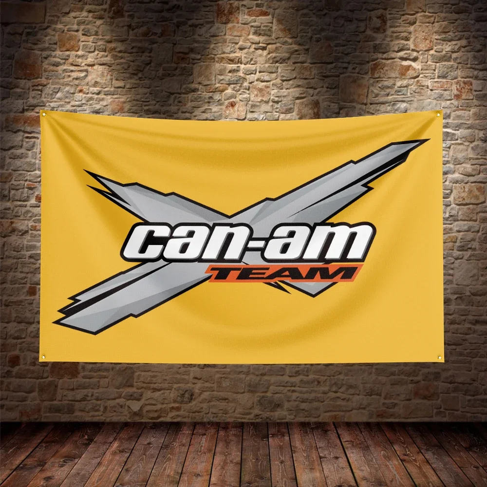 3X5Ft Can AM BRPs Flag Polyester Printed Car Banner For Decor