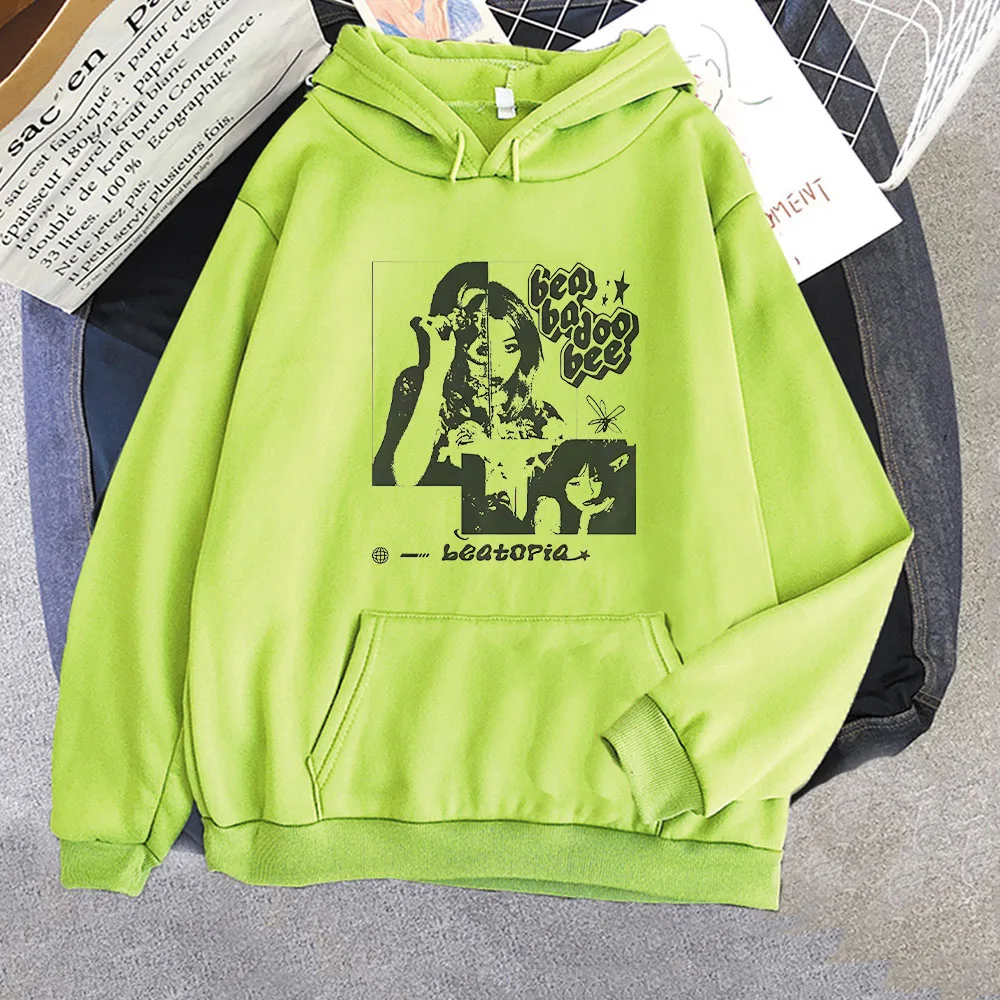 นักร้อง Beabadoobee ใหม่ Hoodie มังงะกราฟิกพิมพ์เสื้อกันหนาวหวาน Y2k ยอดนิยมเสื้อผ้า Roupas Femininas Unisex Pullovers