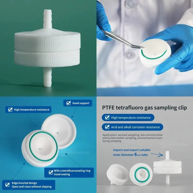 Lab Use PTFE Filter Holder for Filter Membrane with Barb Tip End 25 mm 40 mm 47mm for School Laboratory Equipment
