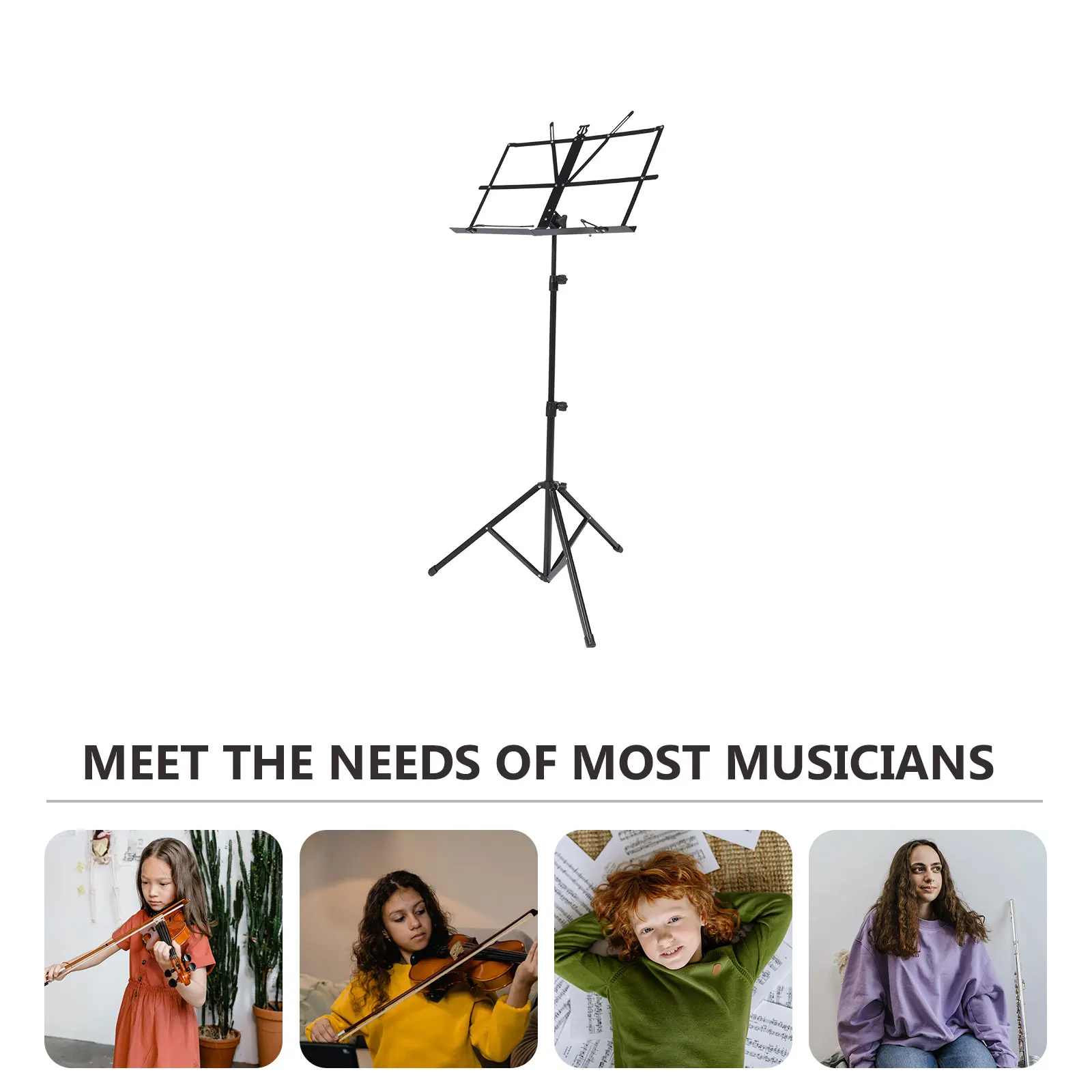 

Bookshelf Concert Music Stand Score Holder Folding Fine Workmanship Accessory Iron Universal Reading Rack