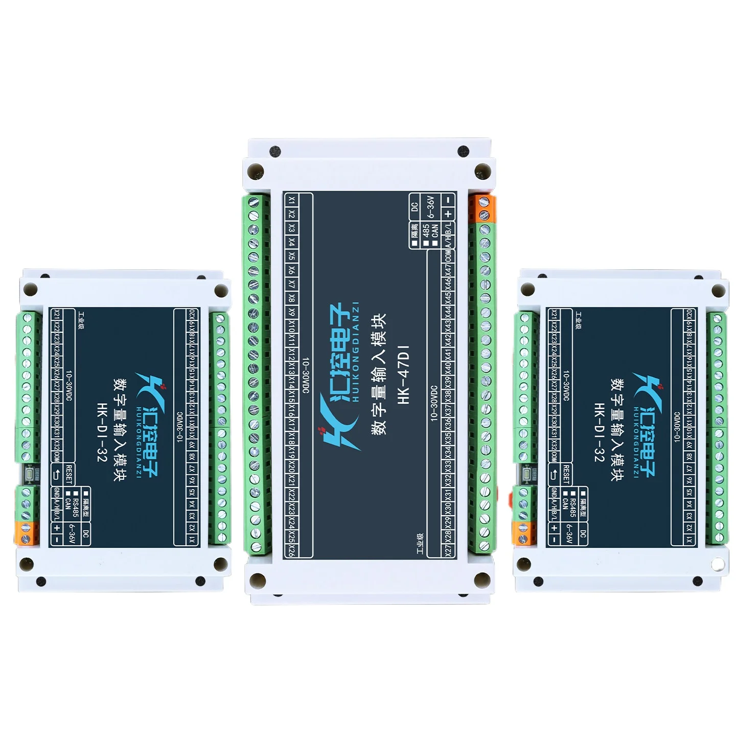 Switching Relay Input Signal Acquisition Digital IO Expansion Module NPN PNP Modbus RTU Isolated RS485 Industrial Grade HK-DI-16