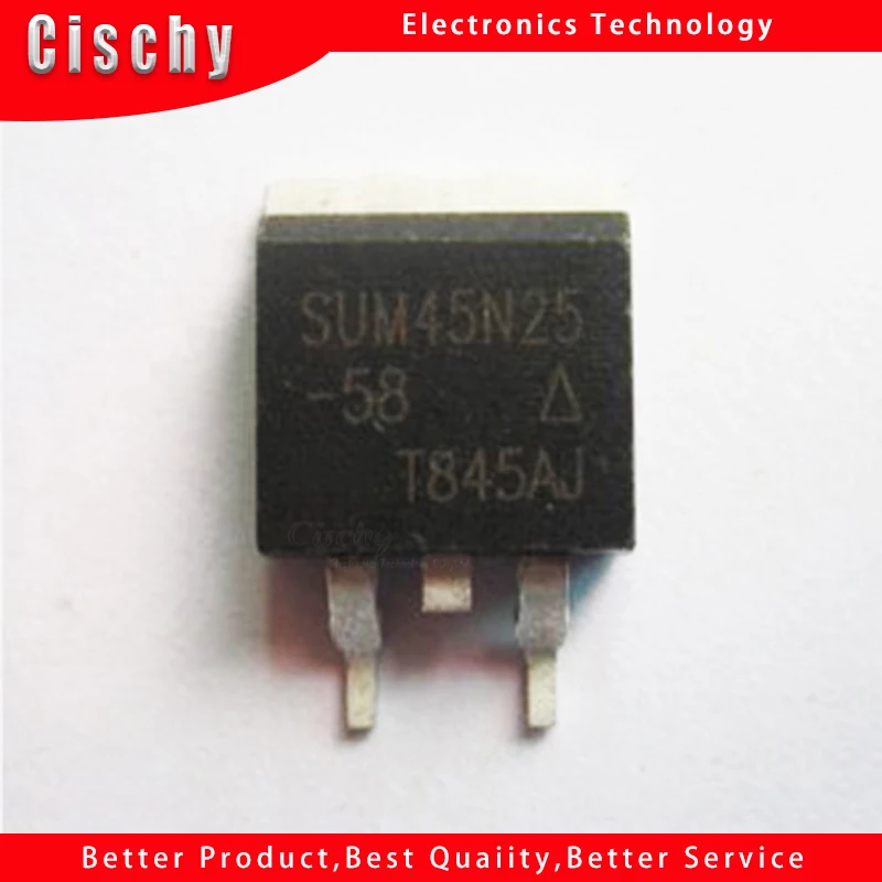 

10 шт. SUM45N25-58 TO263 SUM45N25-263 45N25 N-Channel 250V 45A MOSFET