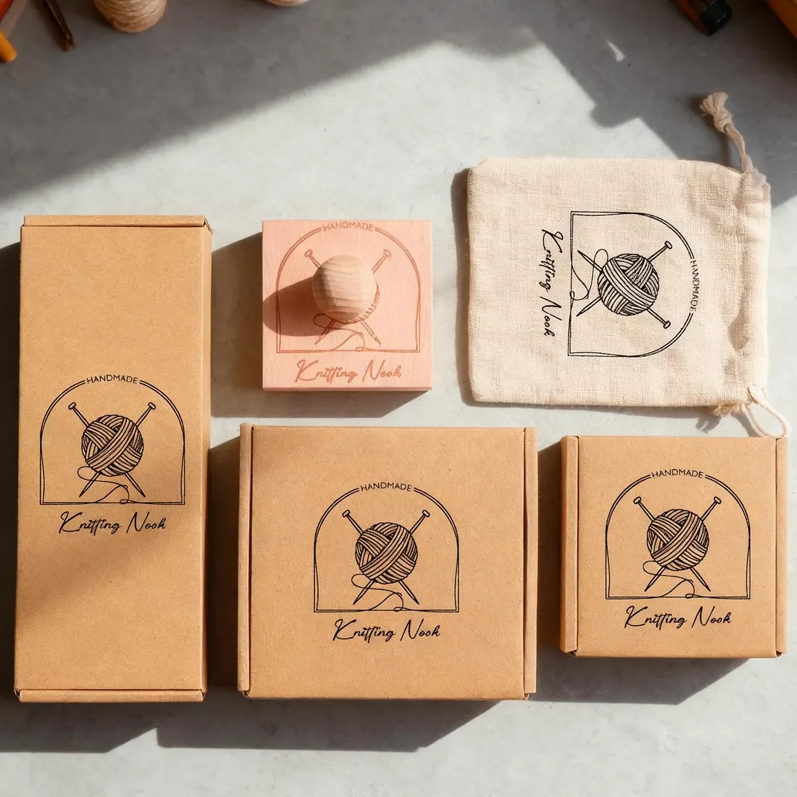 Personalisierter Holzstempel mit Logo und Text, Klarer Adressstempel für Unternehmen oder Basteln – Detail 16