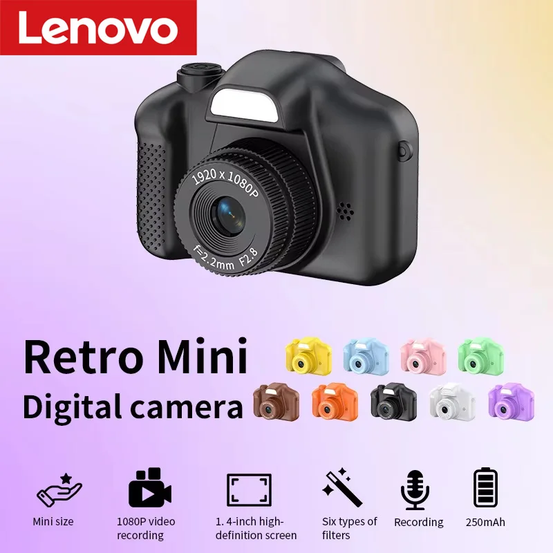 Lenovo Camera Keychain High-Resolution Photos Videos Perfect for Students to Carry Around Create Vlogs with Image Stabilization