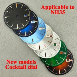 New NH35 dial 35mm custom your logo cocktail without luminous surface modification NH35a mechanical watch accessories